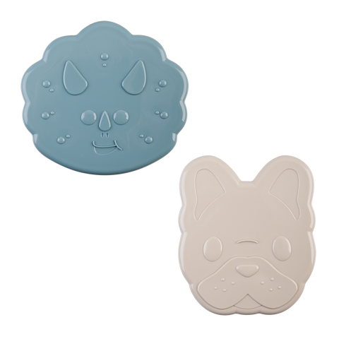 Luxe 3-In-1 Sandwich Cutters Set 2 - Dinosaur/Bulldog