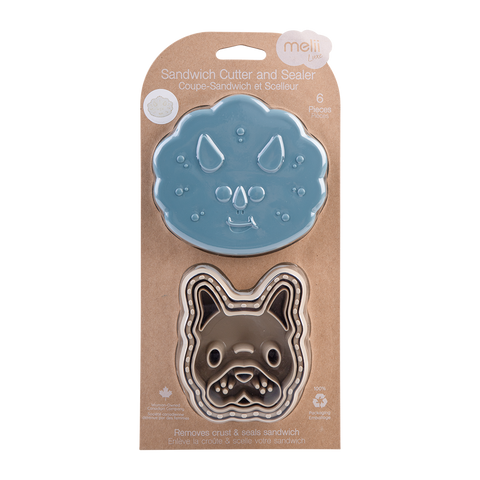 Luxe 3-In-1 Sandwich Cutters Set 2 - Dinosaur/Bulldog