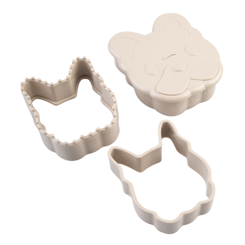 Luxe 3-In-1 Sandwich Cutters Set 2 - Dinosaur/Bulldog