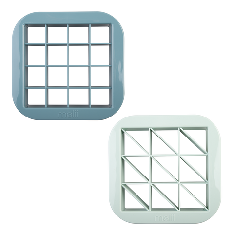 Luxe Bite Size Sandwich Cutters Set 2 - Blue & Mint