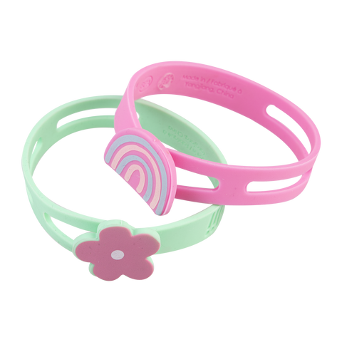 Luxe Silicone Wrap Bands - Flower/Heart/Rainbow