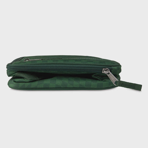 Freezable Classic Lunch Box - Checker Wave Olive