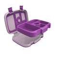 Kid's Leak-Proof Bento Lunch Box - Purple / Purple
