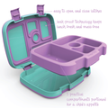 Kid'S Prints Leak Proof Bento Lunch Box - Mermaid Scales / Mermaid Scales