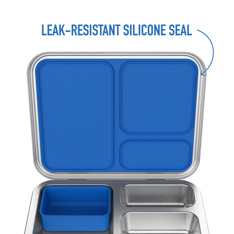 Kid's Stainless Steel Leak-Resistant Bento Lunch Box - Blue