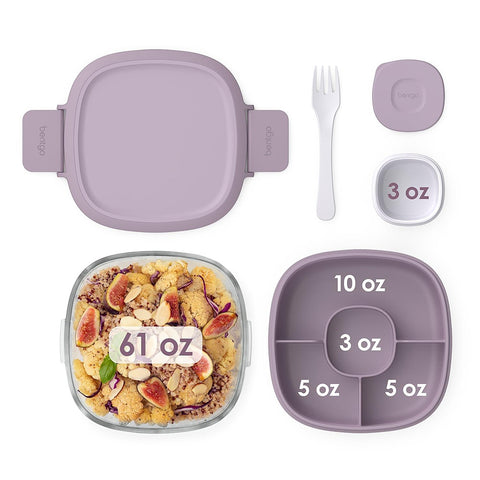 All-In-One Glass Salad Container