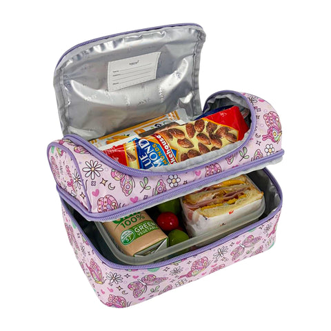 Insulated Double Decker Lunch Bag