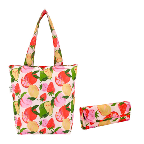 Insulated Folding Market Tote Assorted