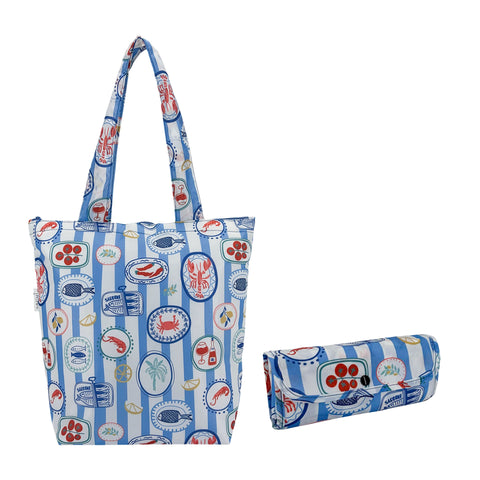 Insulated Folding Market Tote Assorted