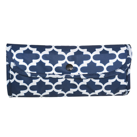 Sachi Insulated Foldable Market Tote - Moroccan Navy / Moroccan Navy