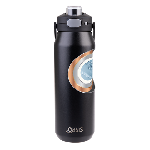 Ceramic Lined Stainless Steel Triple Wall Insulated 'Capri' Drink Bottle W/ Quick Release Lid 1l
