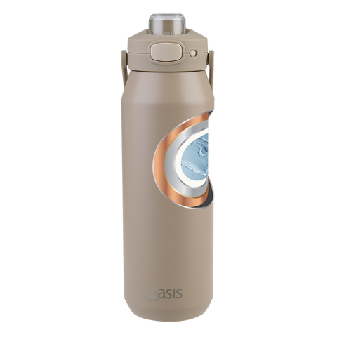 Ceramic Lined Stainless Steel Triple Wall Insulated 'Capri' Drink Bottle W/ Quick Release Lid 1l