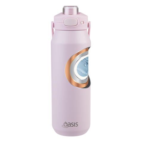 Ceramic Lined Stainless Steel Triple Wall Insulated 'Capri' Drink Bottle W/ Quick Release Lid 1l