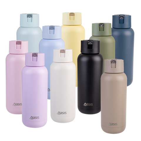 Ceramic Lined Stainless Steel Triple Wall Insulated 'Moda' Drink Bottle 1l