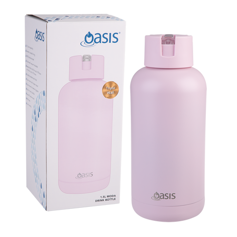 Ceramic Lined Stainless Steel Triple Wall Insulated "Moda" Drink Bottle 1.5l