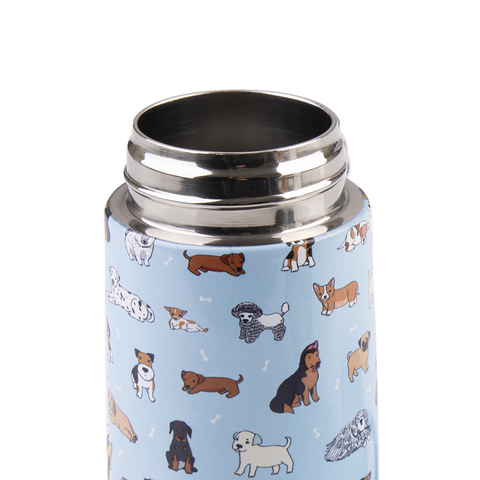 Stainless Steel Double Wall Insulated Kid's Drink Bottle W/ Sipper Straw 400ml