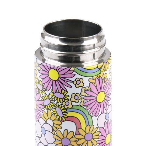 Stainless Steel Double Wall Insulated Kid's Drink Bottle W/ Sipper Straw 550ml