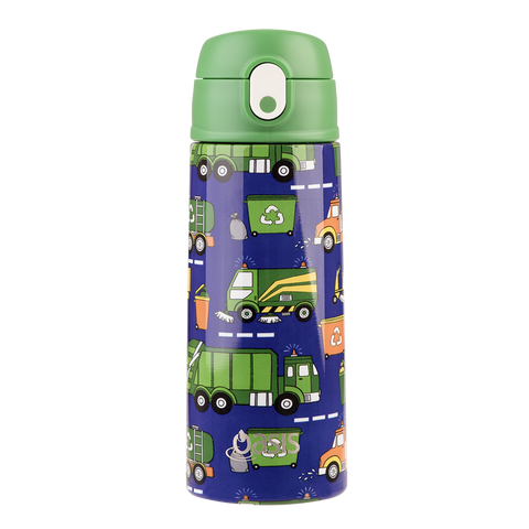 Stainless Steel Double Wall Insulated Kid's Drink Bottle with Sipper Straw 550ml