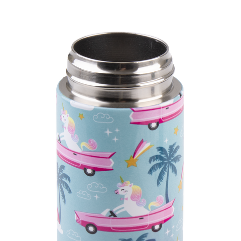 Stainless Steel Double Wall Insulated Kid's Drink Bottle with Sipper Straw 550ml