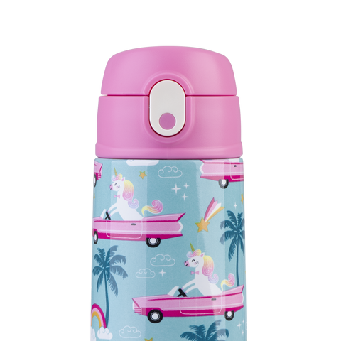 Stainless Steel Double Wall Insulated Kid's Drink Bottle with Sipper Straw 550ml