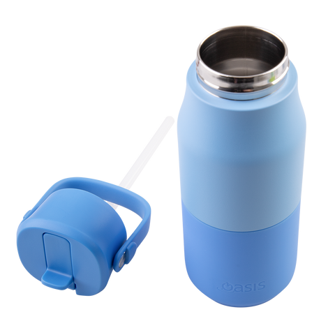 Stainless Steel Double Wall Insulated 'Jnr' Drink Bottle W/ Sipper 400ml