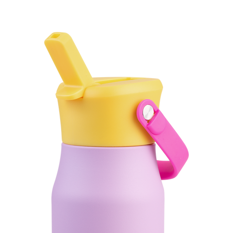 Stainless Steel Double Wall Insulated 'Jnr' Drink Bottle W/ Sipper 400ml