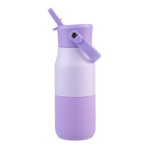 Stainless Steel Double Wall Insulated 'Jnr' Drink Bottle W/ Sipper 400ml