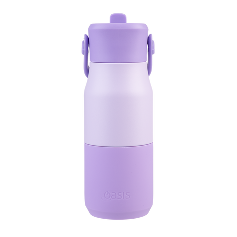 Stainless Steel Double Wall Insulated 'Jnr' Drink Bottle W/ Sipper 400ml
