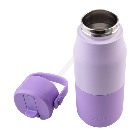 Stainless Steel Double Wall Insulated 'Jnr' Drink Bottle W/ Sipper 400ml