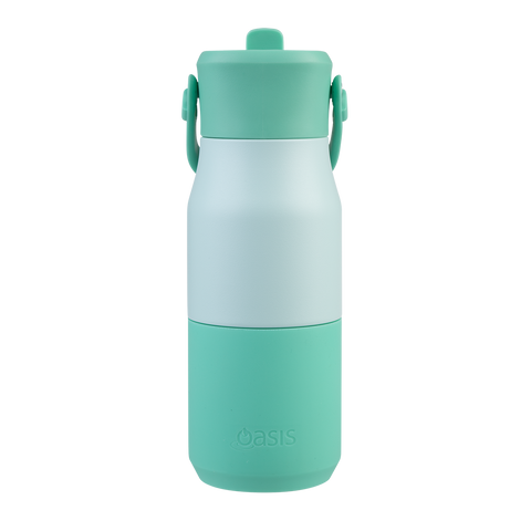 Stainless Steel Double Wall Insulated 'Jnr' Drink Bottle W/ Sipper 400ml
