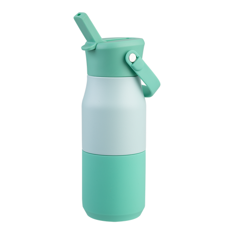 Stainless Steel Double Wall Insulated 'Jnr' Drink Bottle W/ Sipper 400ml