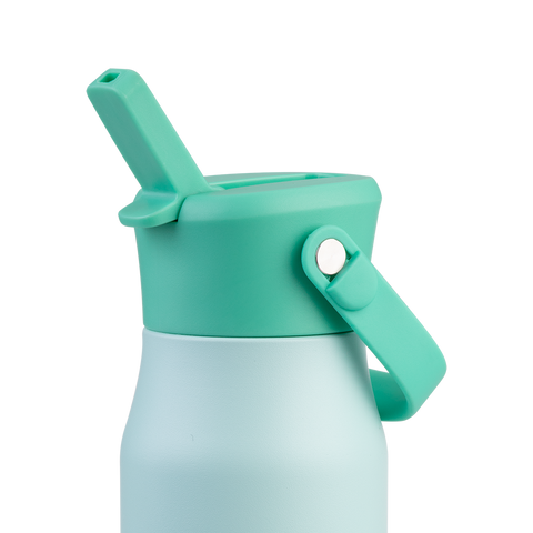 Stainless Steel Double Wall Insulated 'Jnr' Drink Bottle W/ Sipper 400ml