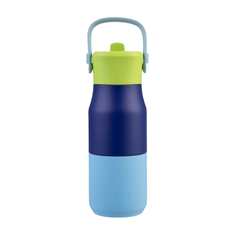 Stainless Steel Double Wall Insulated 'Jnr' Drink Bottle W/ Sipper 400ml