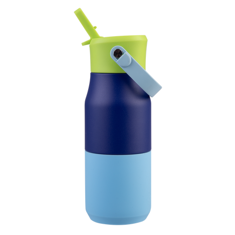 Stainless Steel Double Wall Insulated 'Jnr' Drink Bottle W/ Sipper 400ml
