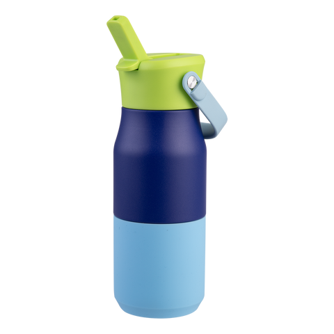 Stainless Steel Double Wall Insulated 'Jnr' Drink Bottle W/ Sipper 400ml