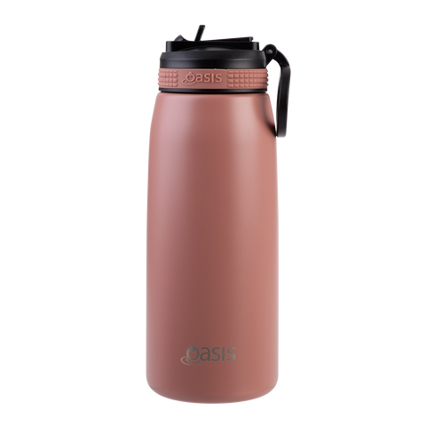 Stainless Steel Double Wall Insulated Sports Bottle W/ Sipper 780ml