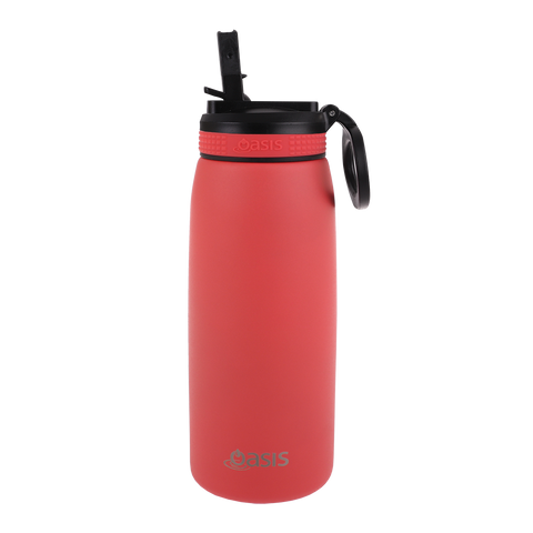 Stainless Steel Double Wall Insulated Sports Bottle W/ Sipper 780ml