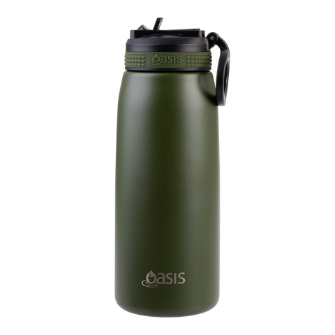 Stainless Steel Double Wall Insulated Sports Bottle W/ Sipper 780ml