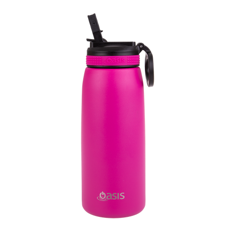 Stainless Steel Double Wall Insulated Sports Bottle W/ Sipper 780ml