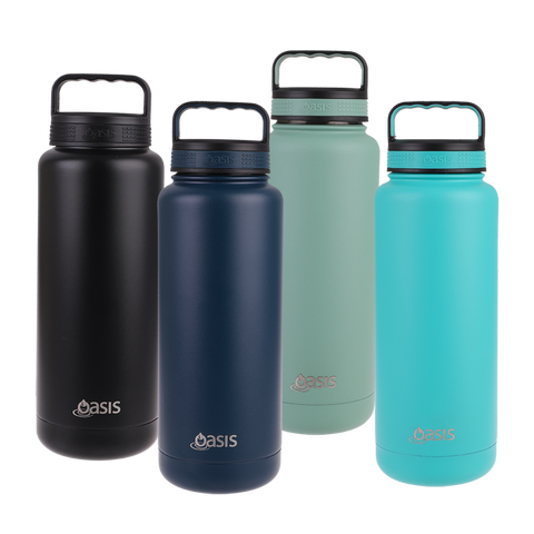 Oasis S/S Double Wall Insulated Drink Bottle - 1.2L