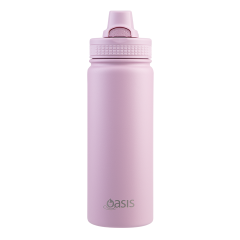 Stainless Steel Double Wall Insulated 'Challenger' Sports Bottle W/ Quick Release Cap 550ml