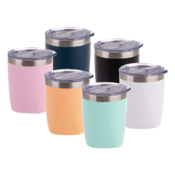 Stainless Steel Double Wall Matte White Insulated Tumbler Old Fashion - 300L (6 Colors)