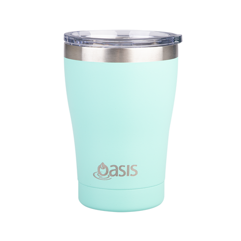 Oasis Stainless Steel Double Wall Insulated Travel Cup 350ml / Mint