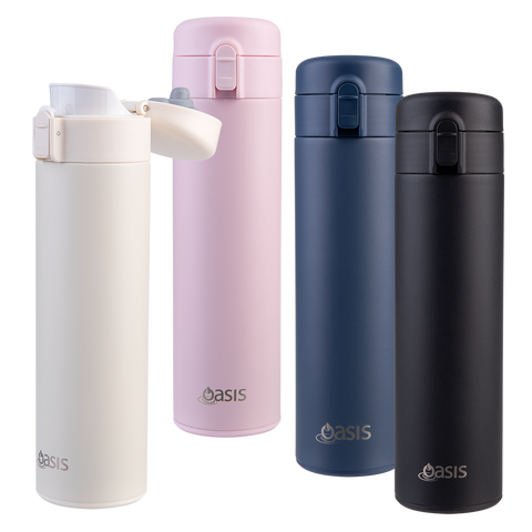 Stainless Steel Double Wall Insulated Flip-Top Flask 480ml