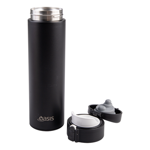 Stainless Steel Double Wall Insulated Flip-Top Flask 480ml