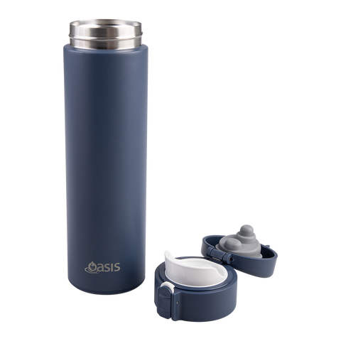 Stainless Steel Double Wall Insulated Flip-Top Flask 480ml