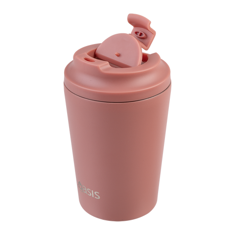 Ceramic Lined Stainless Steel Double Wall Insulated Coffee Cup 360ml