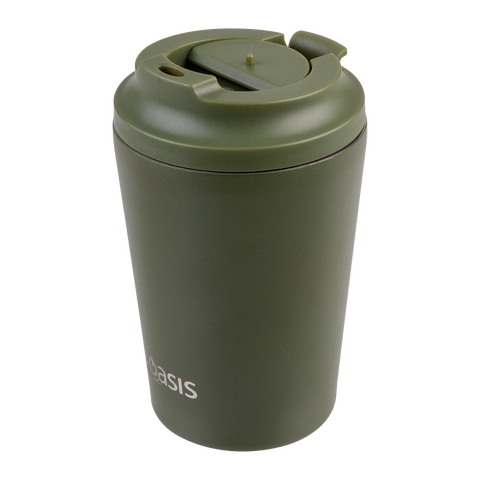 Ceramic Lined Stainless Steel Double Wall Insulated Coffee Cup 360ml