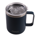 Stainless Steel Double Wall Insulated Explorer Mug 400Ml - Black / Black