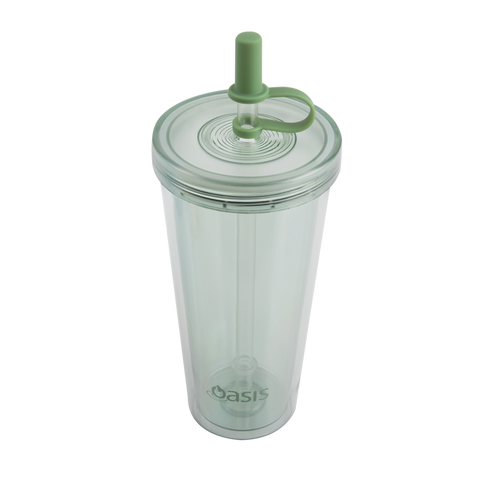 Double Wall Smoothie Tumbler With Straw 520ml - 4 Colors